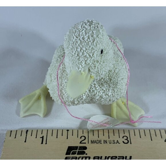 Vintage Dept 56 Easter 1993 Textured Cream Duckling Figurine 282-6 Porcelain 3" - Picture 9 of 12